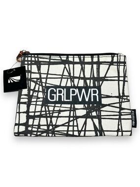 Marika GRLPWR Cosmetics Pouch Black White